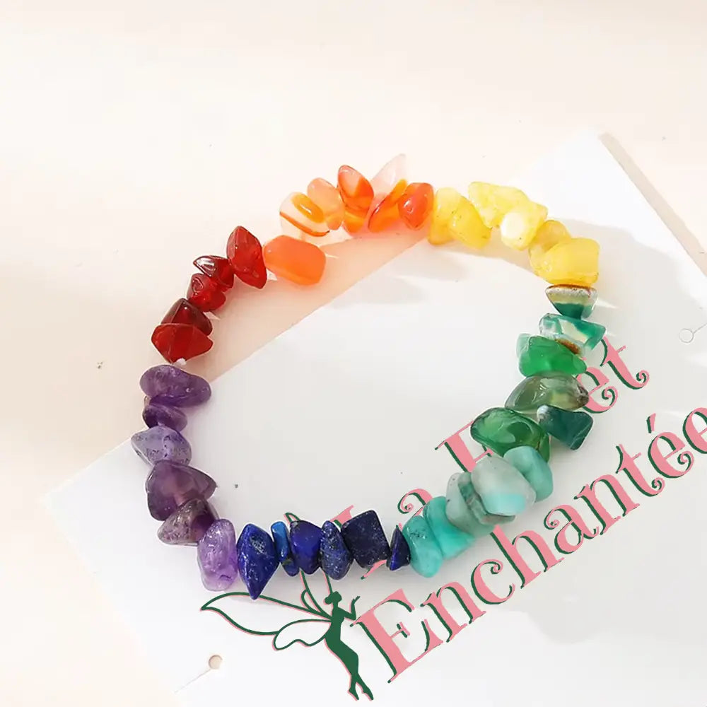 Bracelet 7 Chakras en Pierres Naturelles